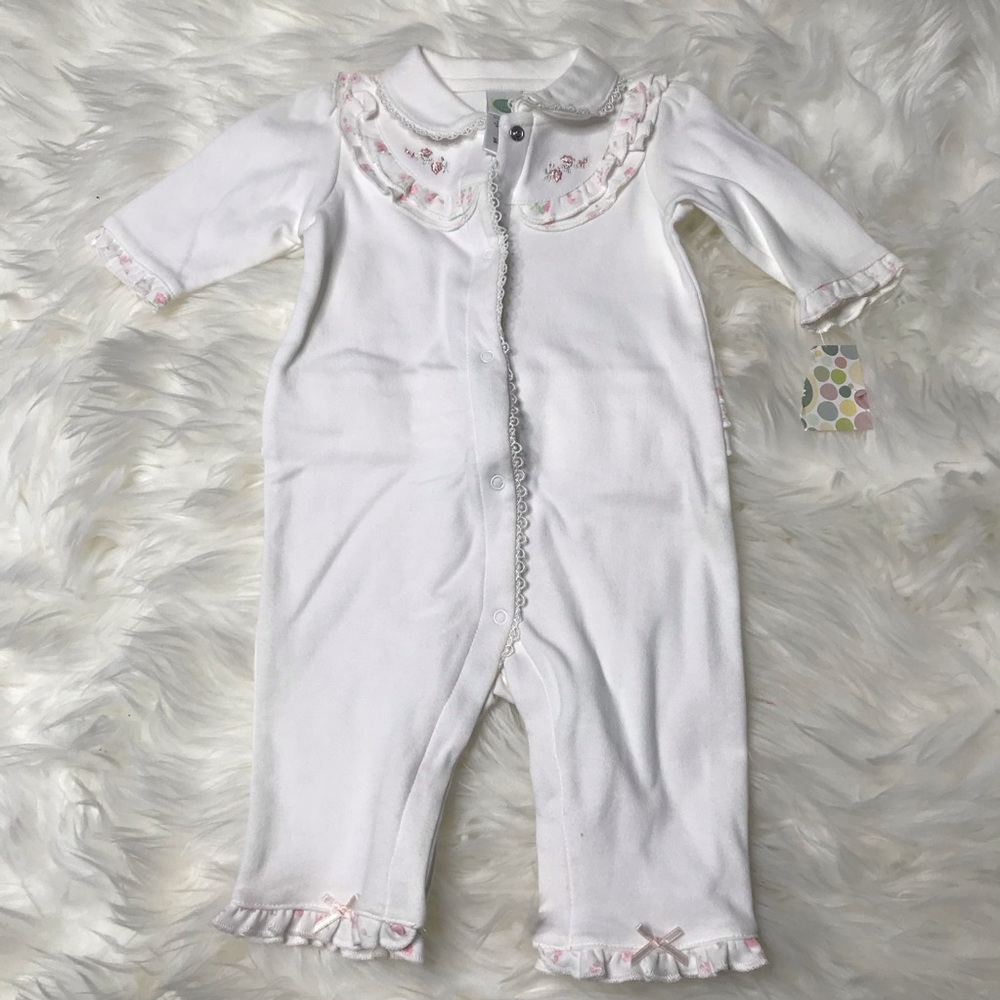 NWT! Little Me graceful garden button down onesie size 3 months
